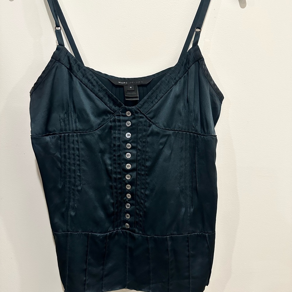 Marc Jacobs Dark Teal Camisole Top